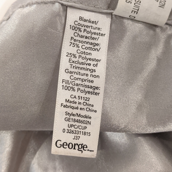 George grey elephant security blanket lovey - Picture 6 of 8